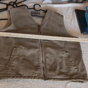 Woolrich Beige Sherpa Vest